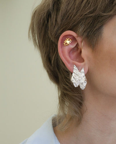 Nebula Symmetrical Small Earrings - Silver