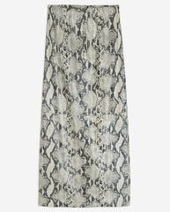 Leather Skirt - Python Print