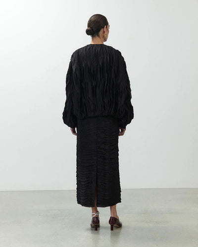 Bomber Jacket with Ruches - Night