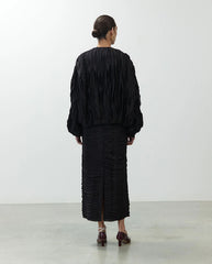 Bomber Jacket with Ruches - Night