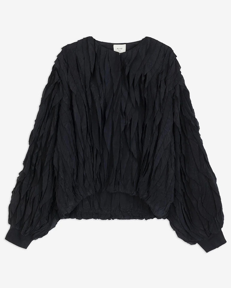 Bomber Jacket with Ruches - Night
