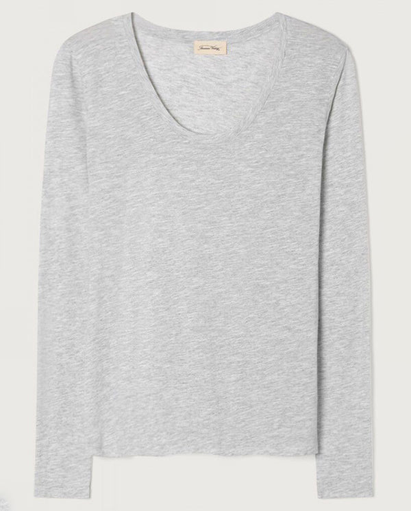 Jacksonville Scoop Neck Tee - Polar Melange
