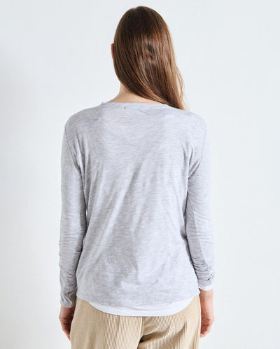 Jacksonville Scoop Neck Tee - Polar Melange