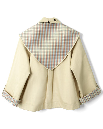 Jerry Crop Trench Coat - Olive
