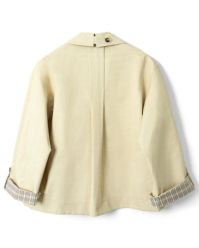 Jerry Crop Trench Coat - Olive