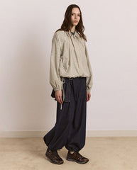 Lailah Lightweight Bomber - Oyster Gingham