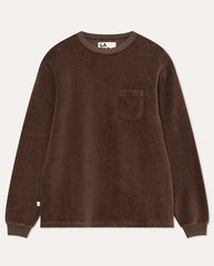 DUARTE LONG SLEEVE T-SHIRT - Ribbed Brown