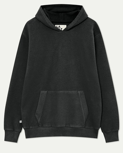 MATIAS FLEECE HOODIE - Black Sand Fleece
