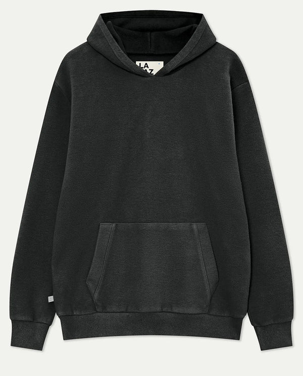 MATIAS FLEECE HOODIE - Black Sand Fleece