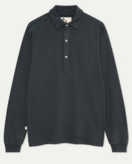MESQUITA LONG SLEEVE POLO - DARK NAVY