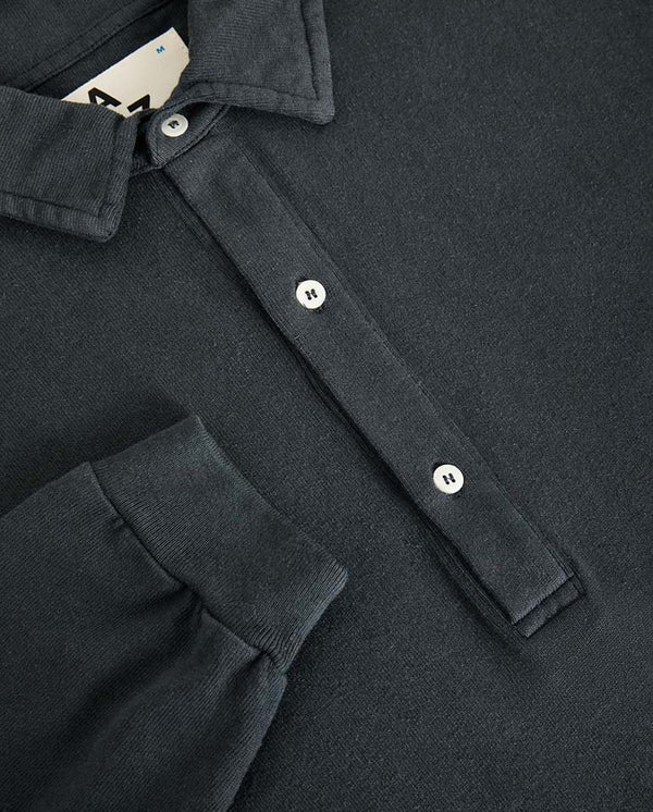MESQUITA LONG SLEEVE POLO - DARK NAVY