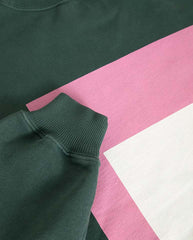 XAVIER PRINT SWEATSHIRT - DARK GREEN / SQUARE