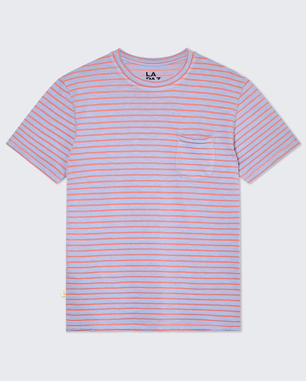 GUERREIRO Pocket T-shirt - Wind Blue / Sunrise St