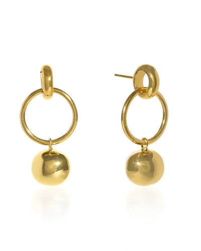 Layla Solid Earrings - Gold