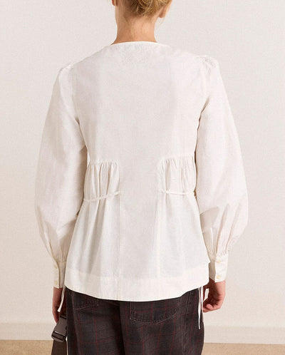 Lettie Bow Detail Blouse - White