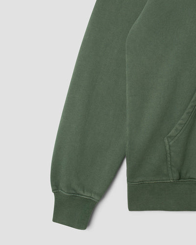 Los Tejas Hoodie Washed Olive