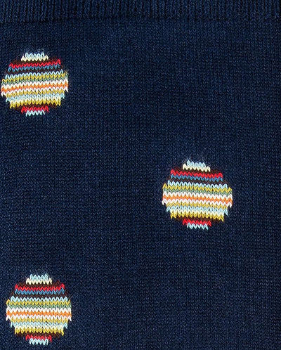 TINY POLKA SOCK - Navy