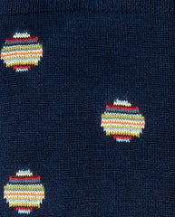 TINY POLKA SOCK - Navy