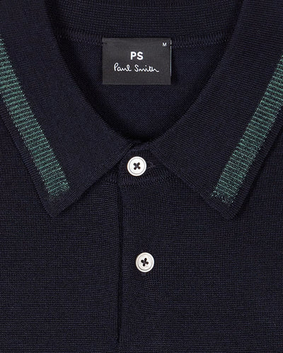 Merino POLO - Dark Navy