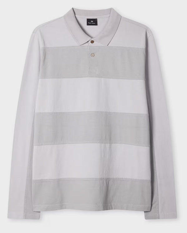 Cut Out Polo - Lavender / Grey