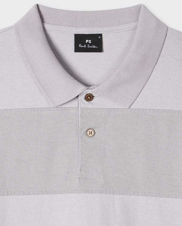 Cut Out Polo - Lavender / Grey