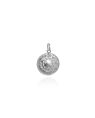 Shield of Achilles Mini Charm - Silver