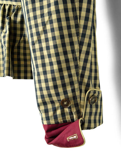 Myrtle Trench Coat - Navy Gingham