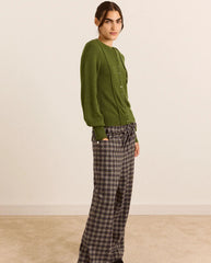 Marla Wool Cashmere Blend Cardigan - Green