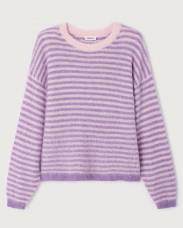Nenybay Stripe Knit - Violet/Rose Stripe