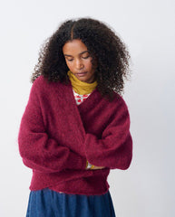 Nuny Cardigan Bordeaux melange