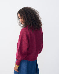 Nuny Cardigan Bordeaux melange