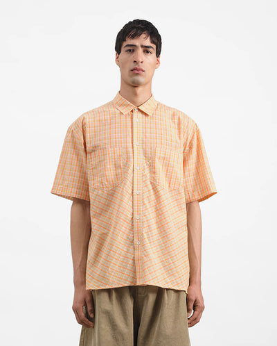 Mitchum Check Shirt -Pink/Orange Check