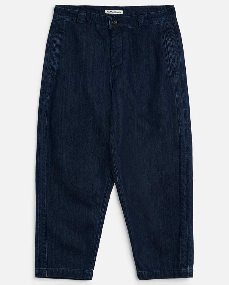 BABE RUTH TROUSER - Indigo