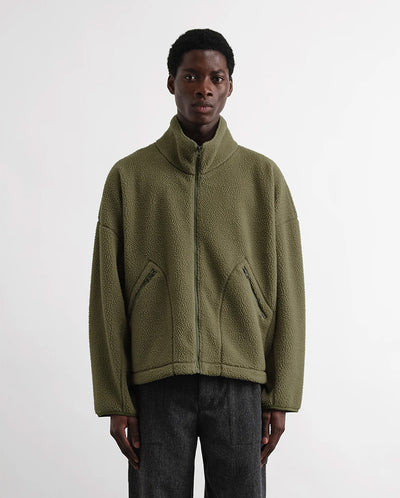 Aaron Zip Fleece OLIVE