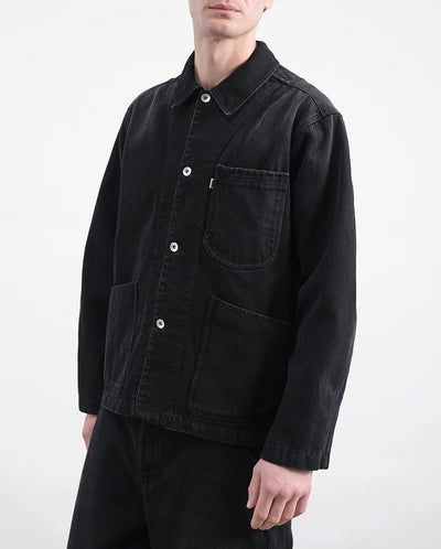 CONSTRUCTION JACKET - CHARCOAL DENIM