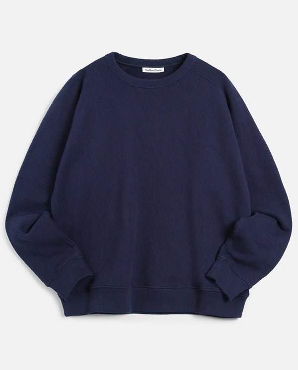 Almost Grown Textured Sweat - NAVY