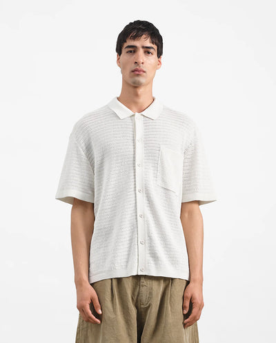 Malick Pointelle Shirt - White