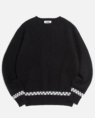 Suedehead Checker Knit BLACK