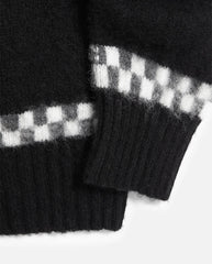 Suedehead Checker Knit BLACK