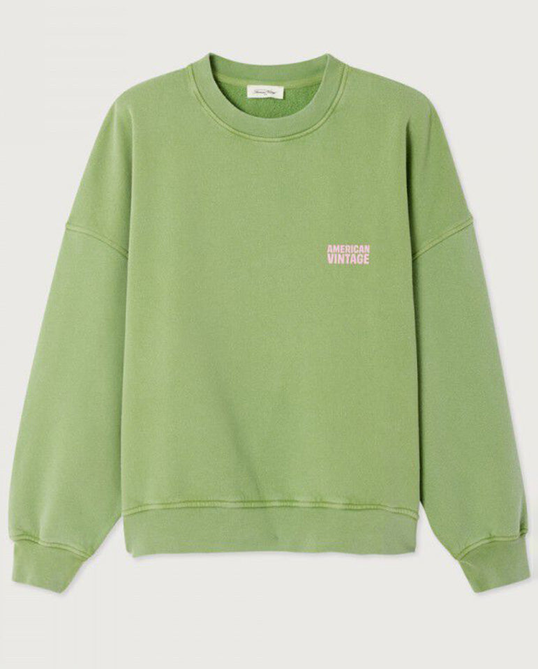 Plizzy Crew Neck Sweat - Vintage Citronella