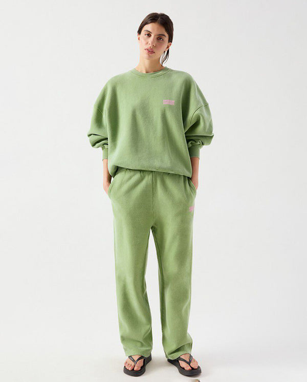 Plizzy Crew Neck Sweat - Vintage Citronella