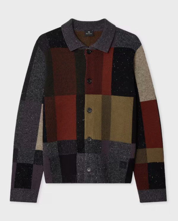 Button Through CARDIGAN - Black Melange