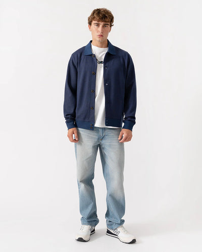 MENS CASUAL FIT CARDIGAN - Indigo