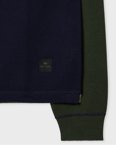 Merino Contrast POLO - Dark Navy