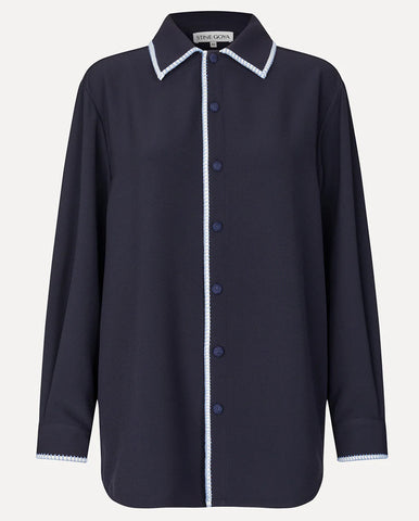 Charlotte Stripe Tee Grey/Stripe