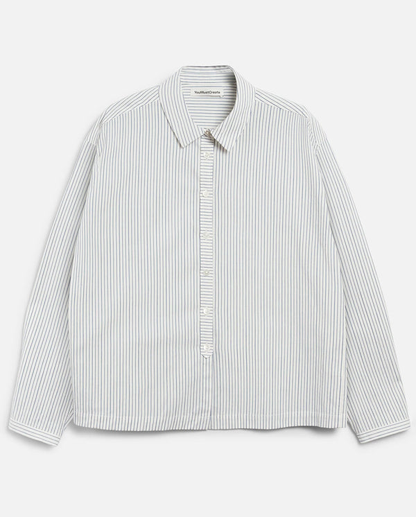 Marianne Stripe Shirt - Natural/Navy