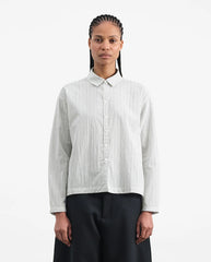 Marianne Stripe Shirt - Natural/Navy