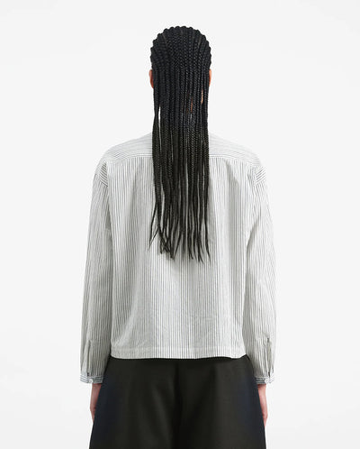 Marianne Stripe Shirt - Natural/Navy