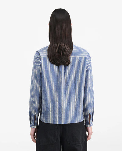 Marianne Stripe Shirt - Navy/Natural