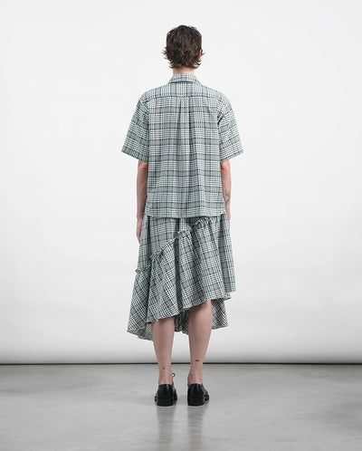 Draped Skirt Multi Check